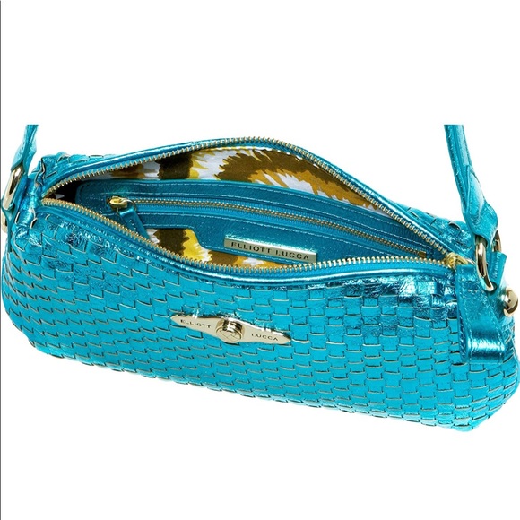 New Elliott Lucca Tropez Demi bag Color: Turquoise Metallic - Picture 5 of 5